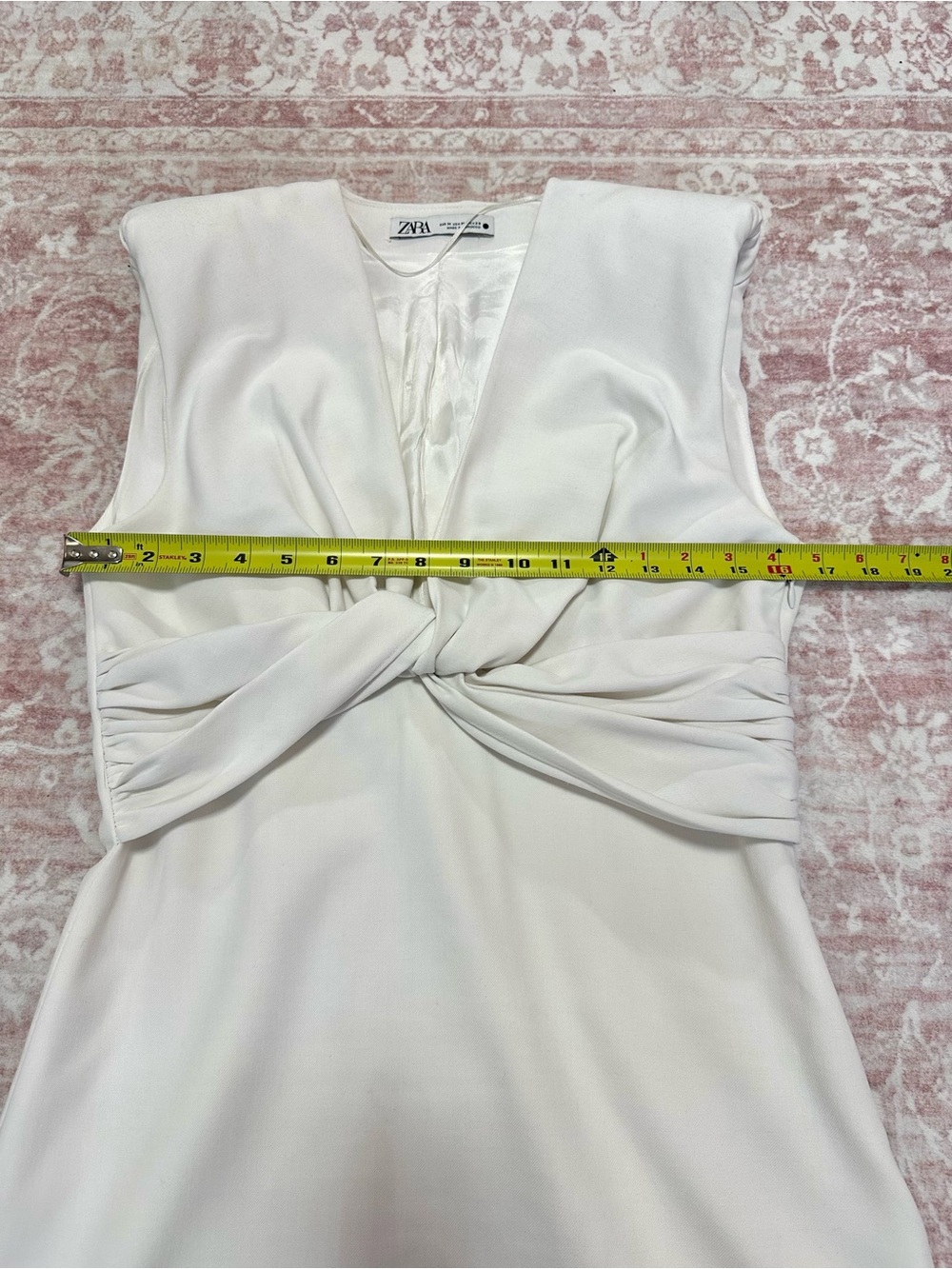 ZARA 🤍 Twist V Neck Mini Dress - Picture 11 of 13
